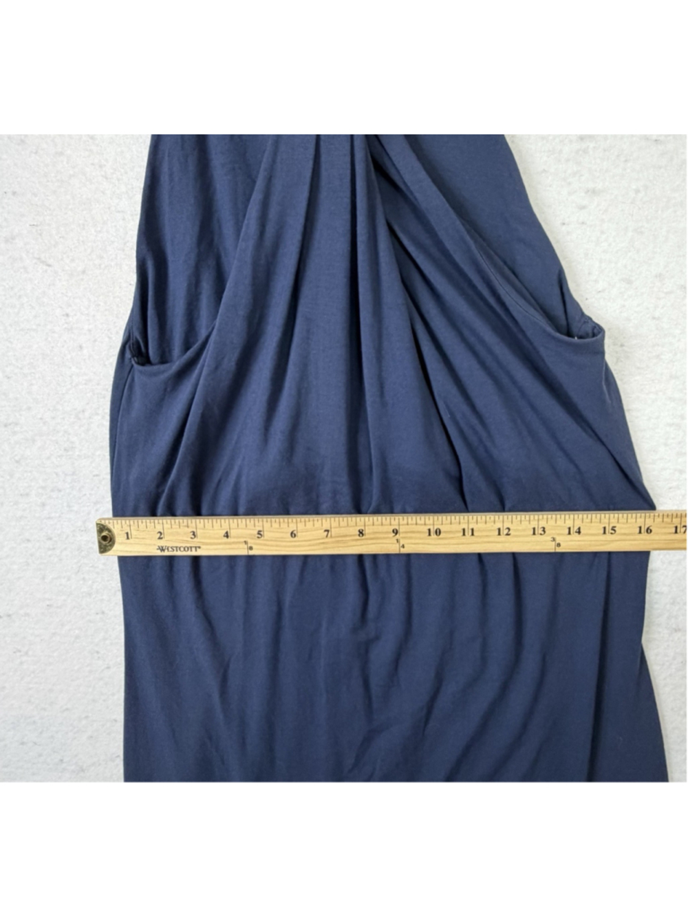 New Tommy Bahama Jersey Halter Dress M Blue Beach Cruise Resort Travel Coastal - Picture 12 of 12